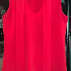 Michael Kors Sleeveless Red Dress Shirt - size 4